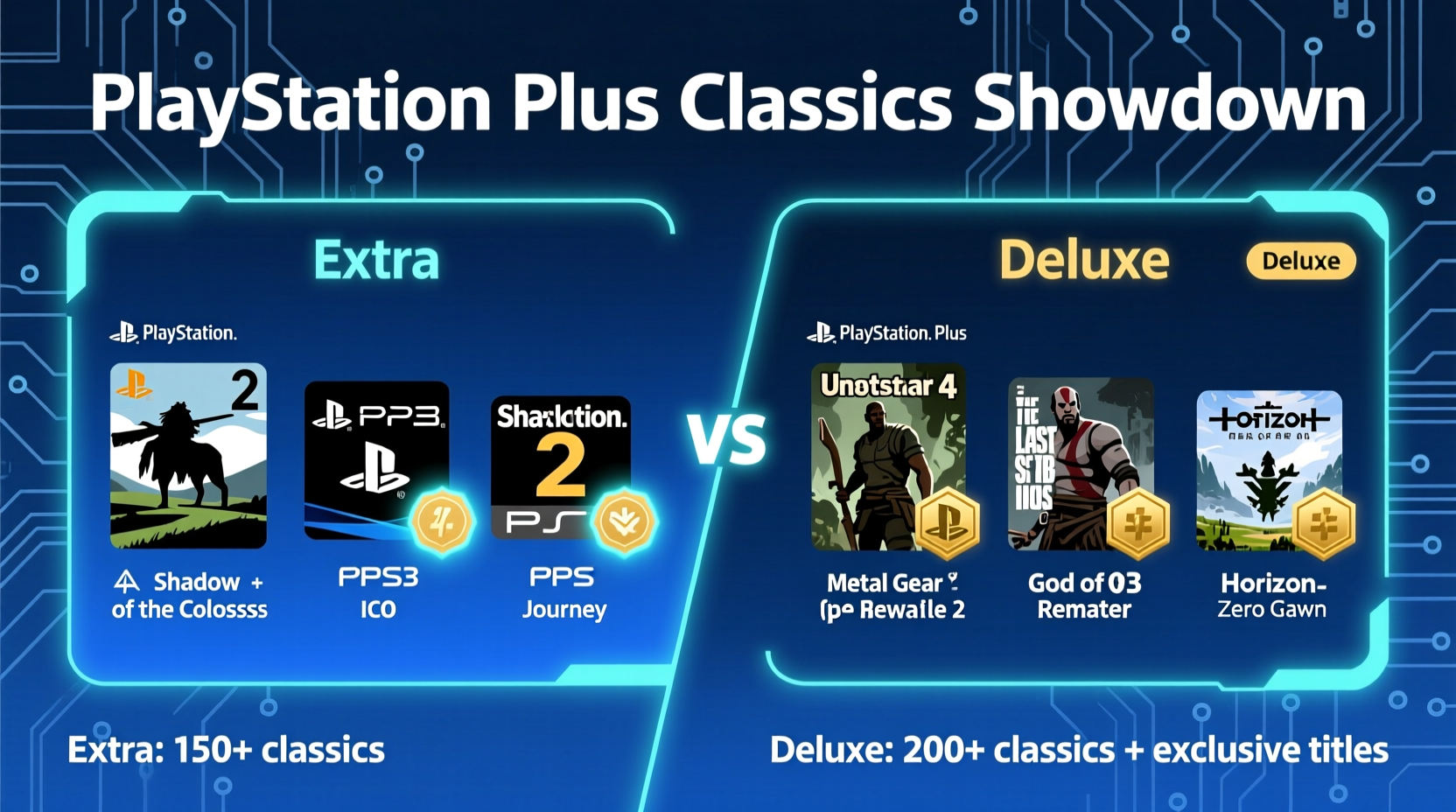 playstation plus extra vs deluxe which tier unlocks better classics