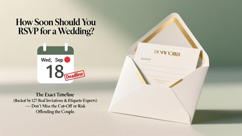 How Soon Should You RSVP for a Wedding? (2026)