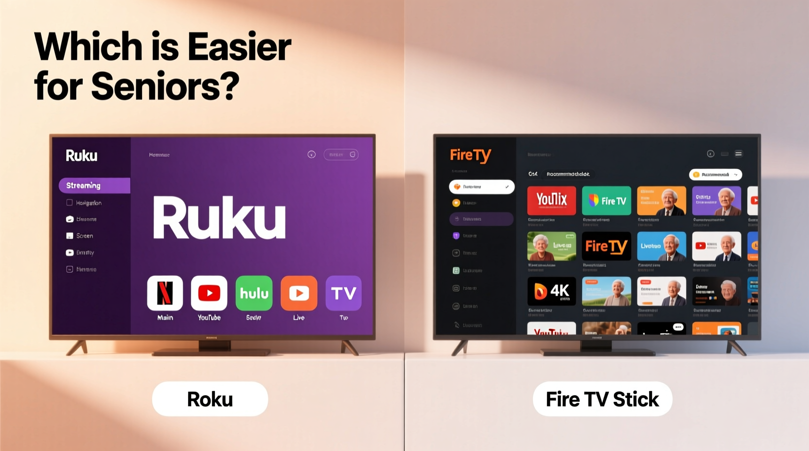 roku streaming stick vs firestick which interface is easier for seniors