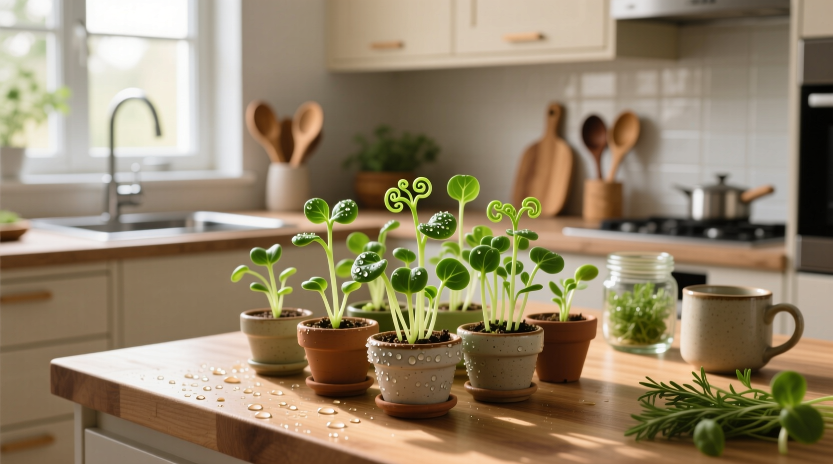 kitchen microgreens