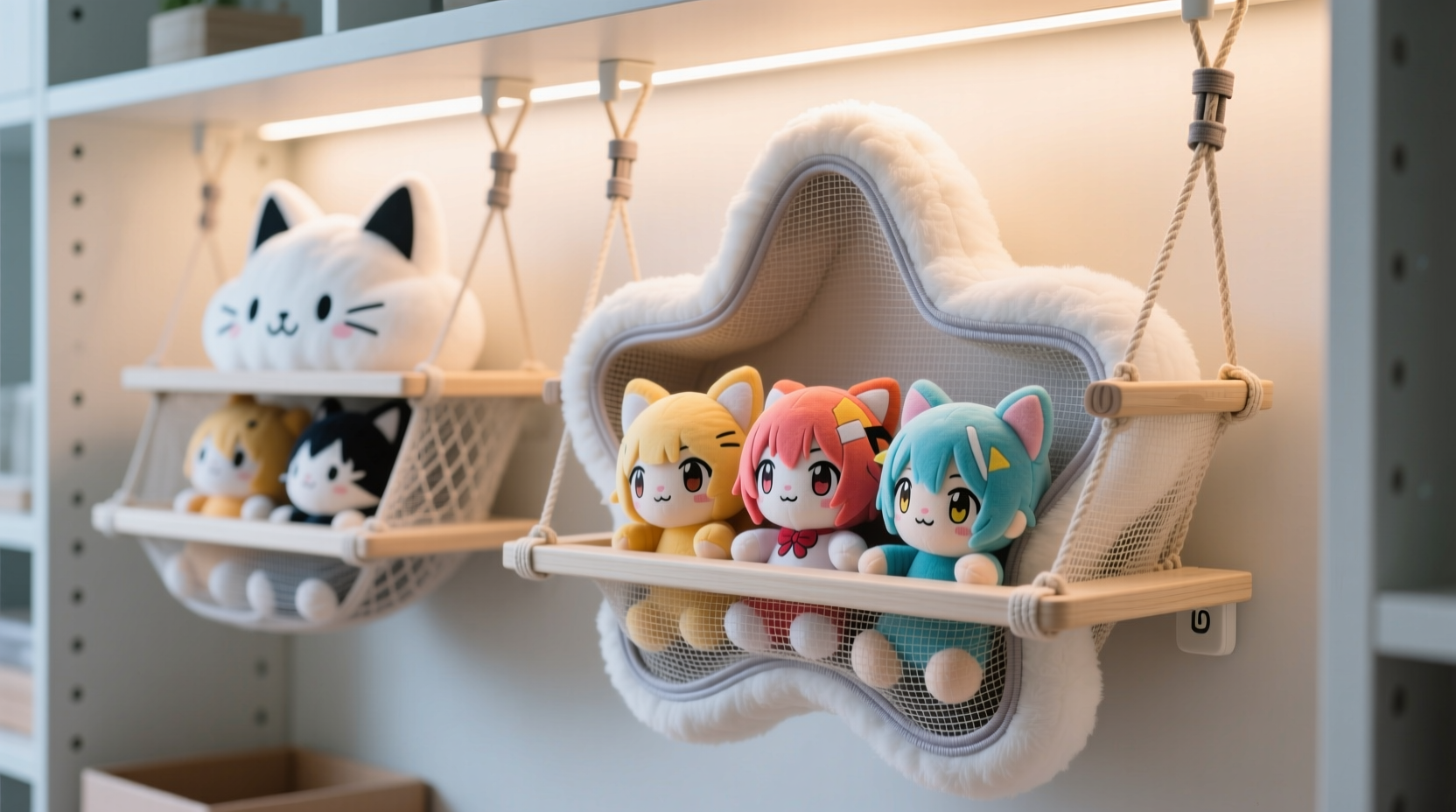 closet organization tips for anime plush toys