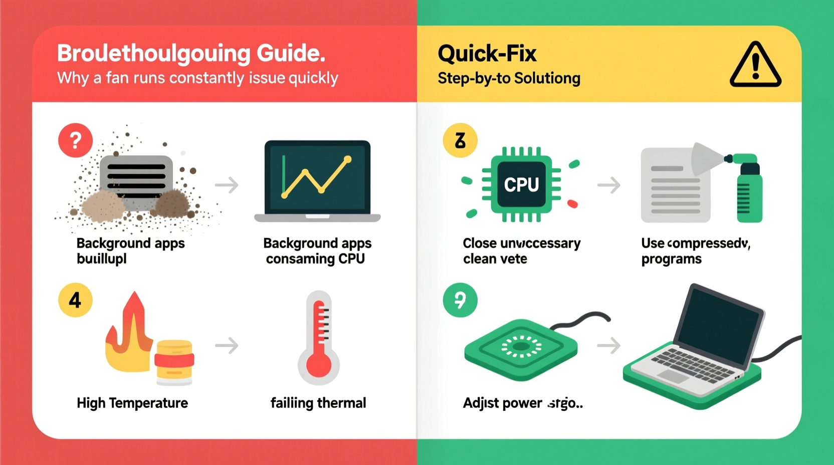 why does my laptop fan run constantly and how to fix overheating issues quickly