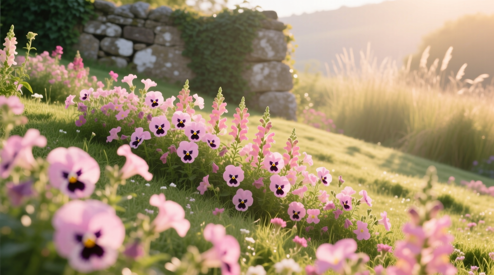 annual flowers pink