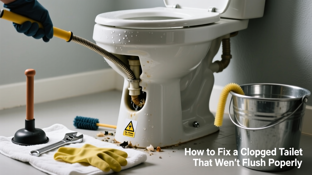 How to Fix a Clogged Toilet That Won’t Flush Properly