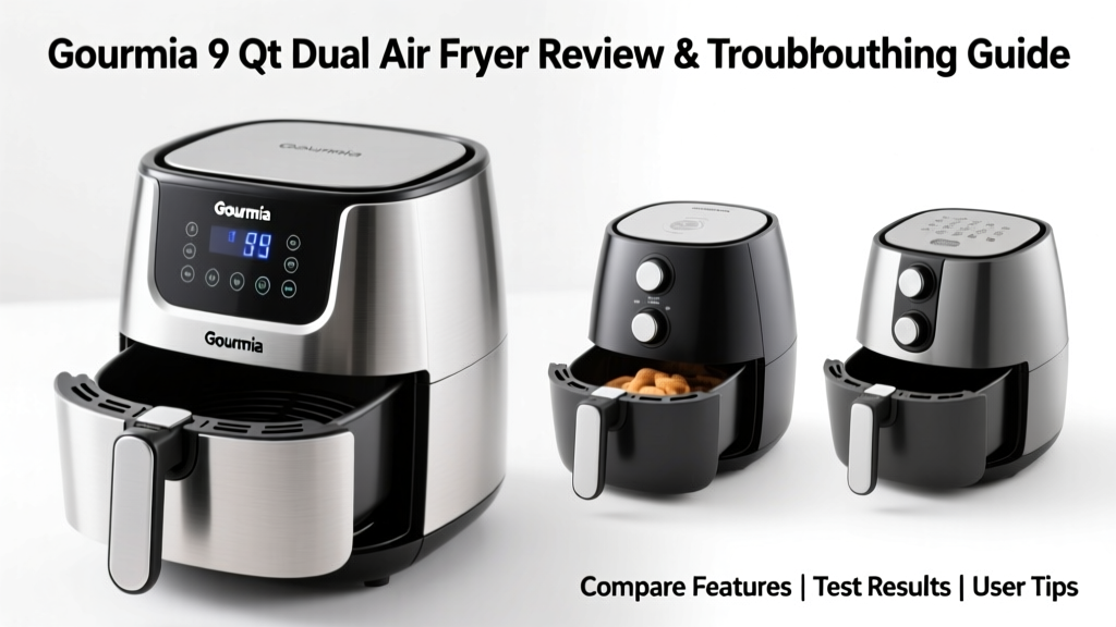 Gourmia 9 Qt Dual Air Fryer Review & Troubleshooting Guide