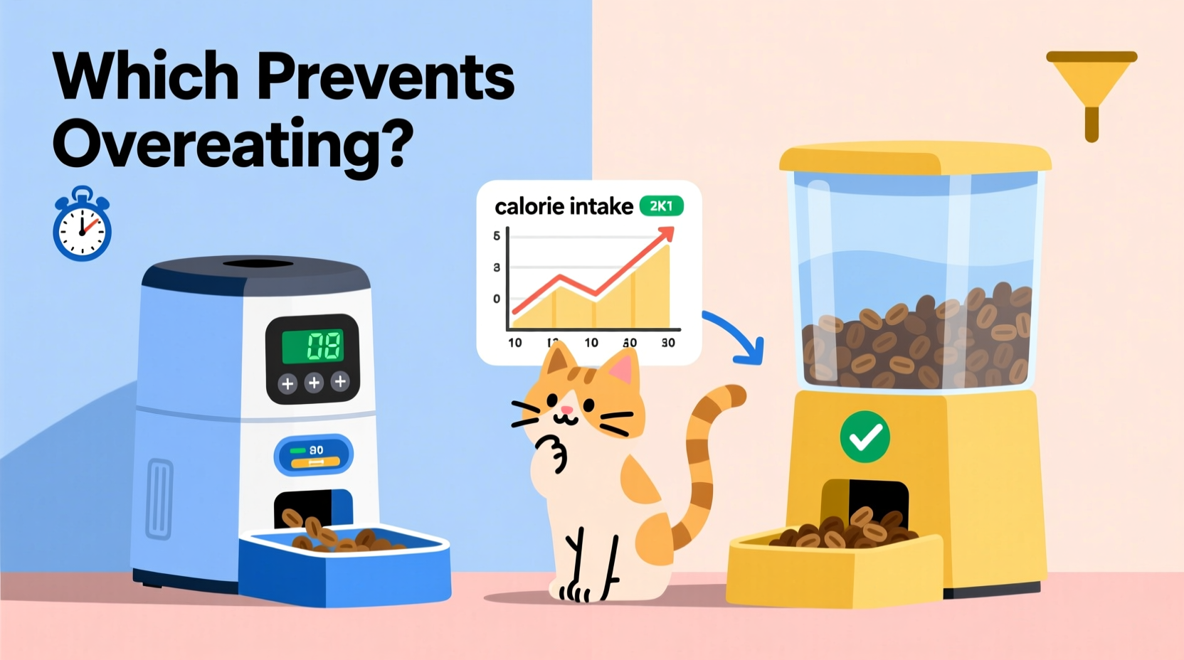 automatic cat feeder vs gravity feeder which one prevents your cat from overeating