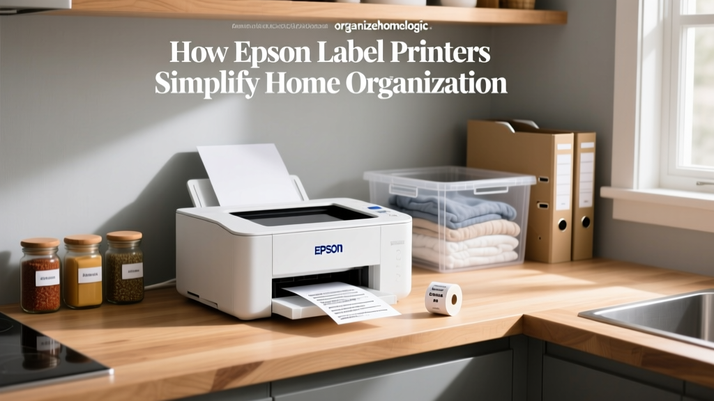 How Epson Label Printers Simplify Home Organization