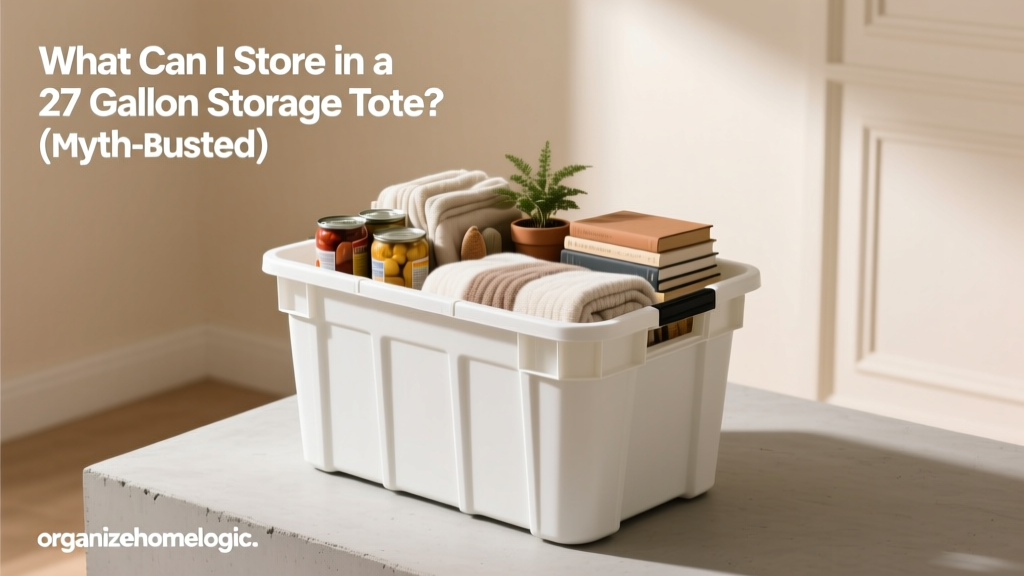 What Can I Store in a 27 Gallon Storage Tote? (Myth-Busted)