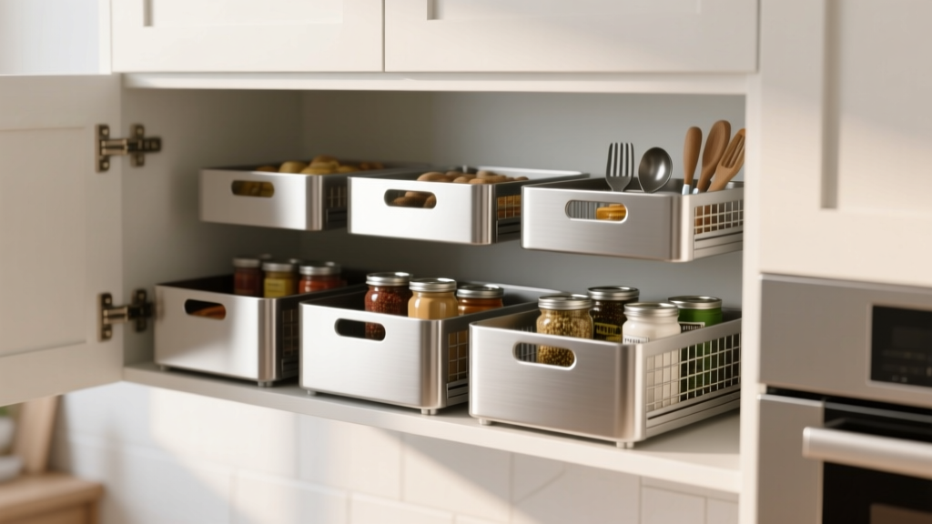 mDesign Metal Sliding Baskets: Honest Review & Safety Guide