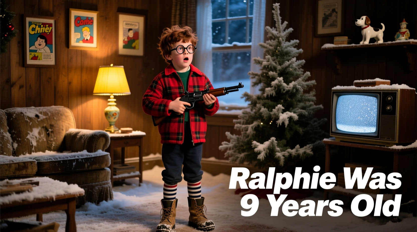 how old was ralphie in a christmas story