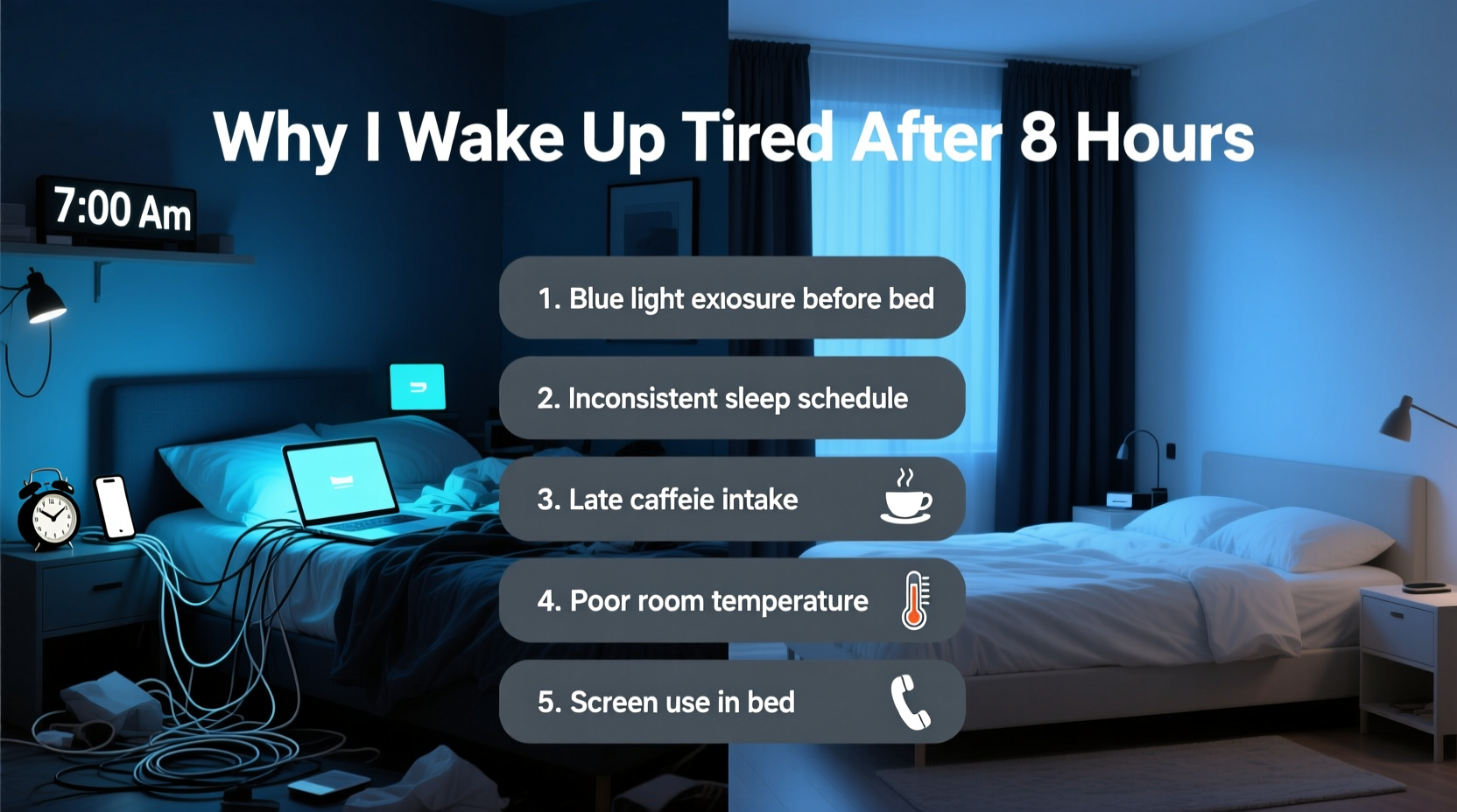 Why Do I Wake Up Tired Even After 8 Hours Common Sleep Hygiene Mistakes ...