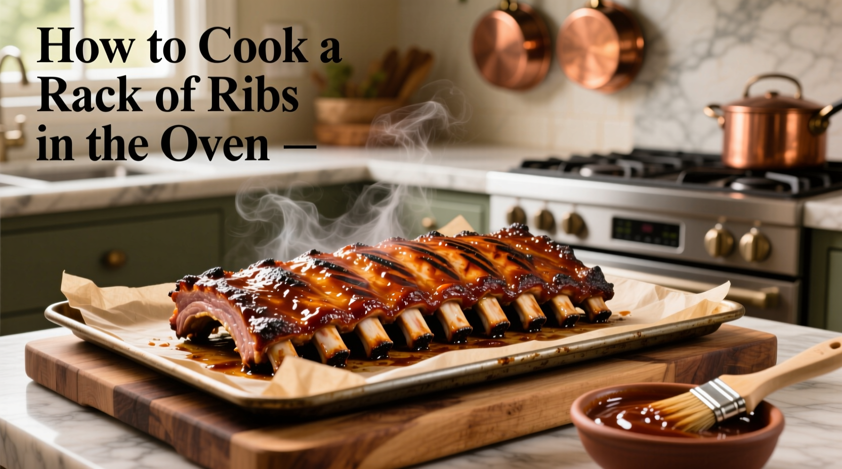 how to cook a rack of ribs in the oven