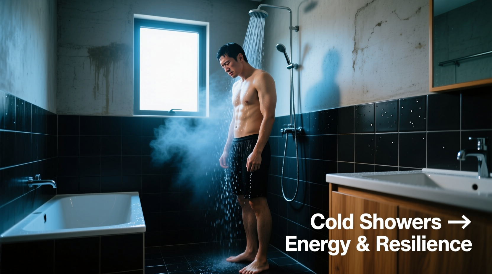 how to transition to cold showers for increased energy and mental resilience