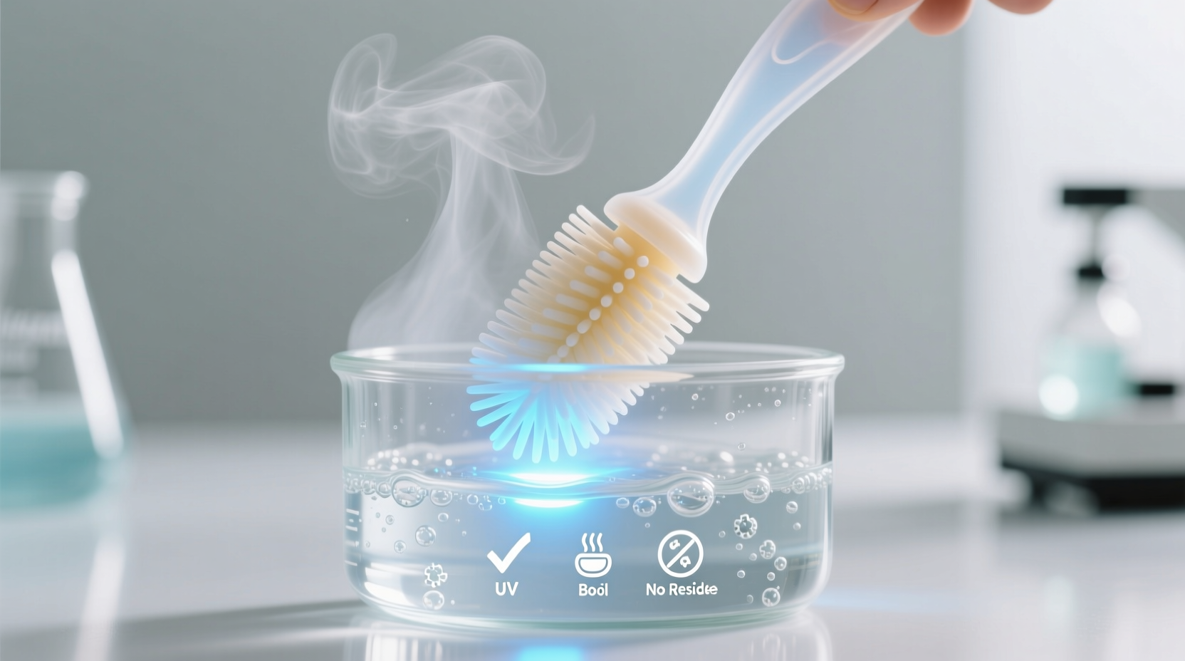 eco friendly silicone brush sanitization