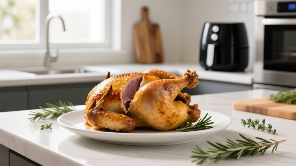 How to Air Fry a Whole Chicken (Crispy & Juicy!)