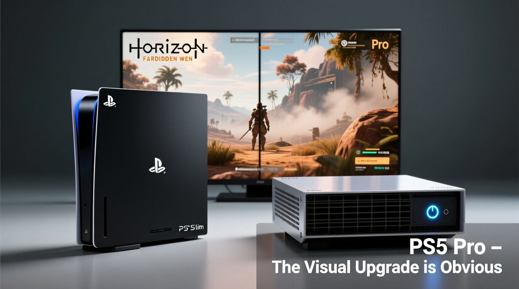 ps5 slim vs pro is the graphics upgrade noticeable or do i need a microscope