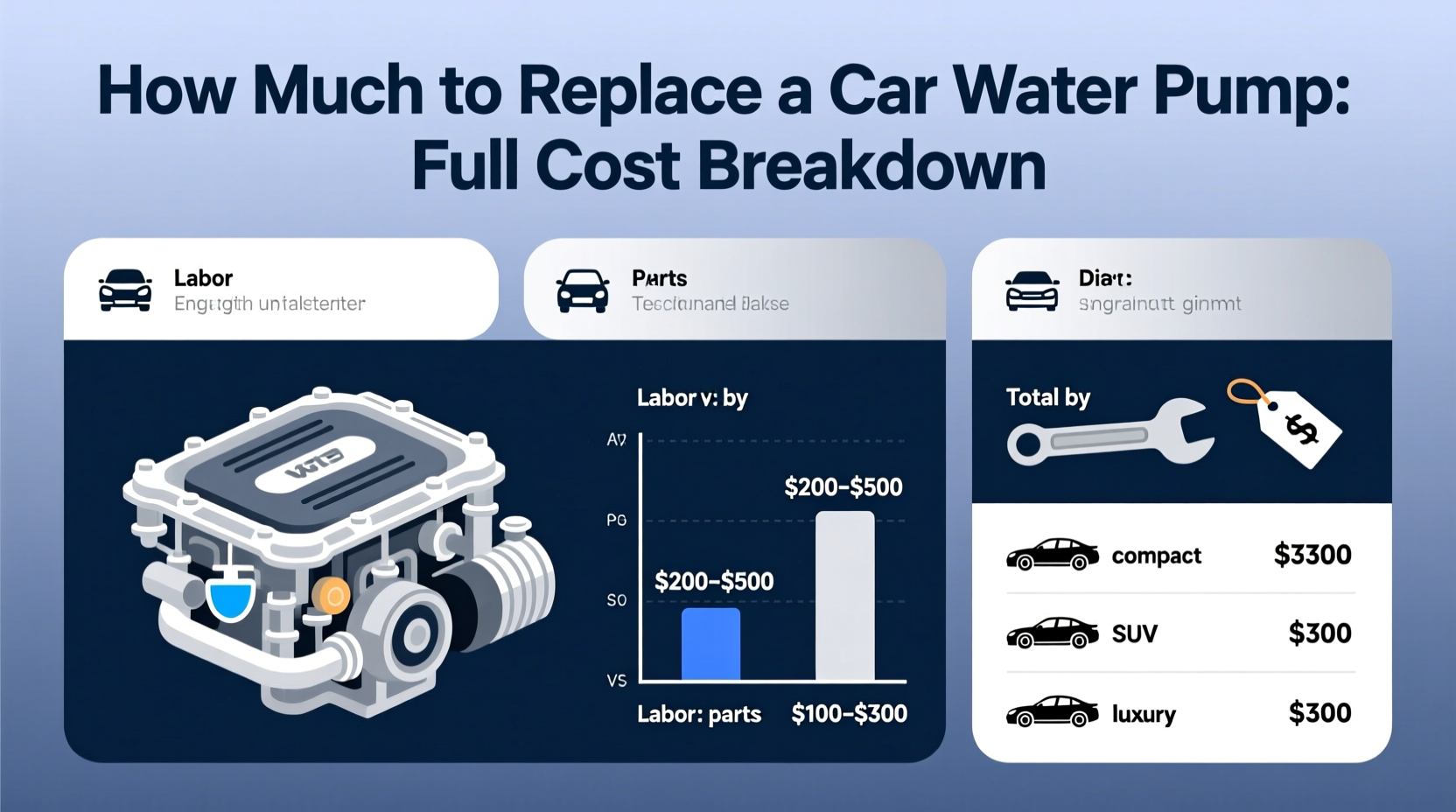 how much to replace a car water pump