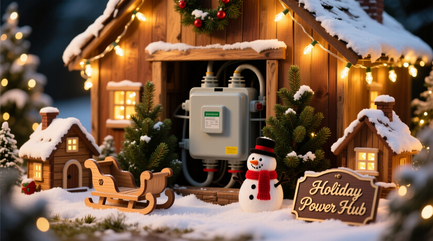 how to hide unsightly transformer blocks for christmas light strands