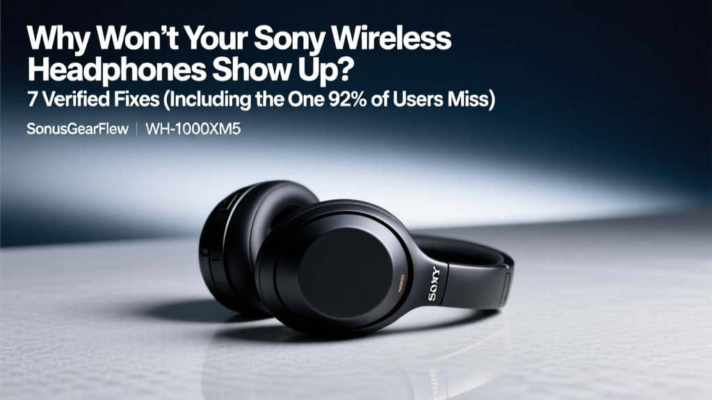 Sony Wireless Headphones Not Discoverable? 7 Fixes