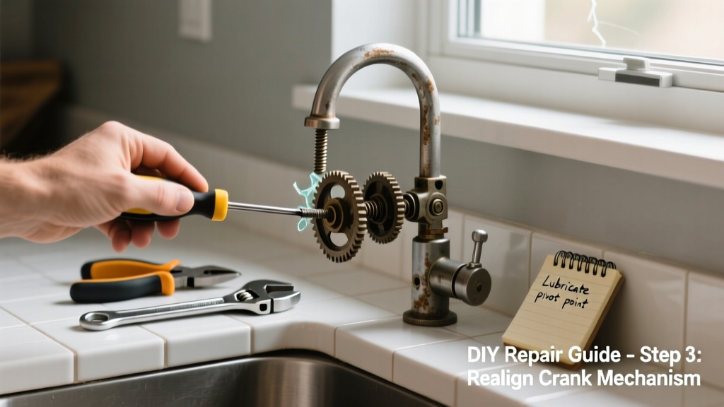 Fixing a Broken Window Crank in the Kitchen
