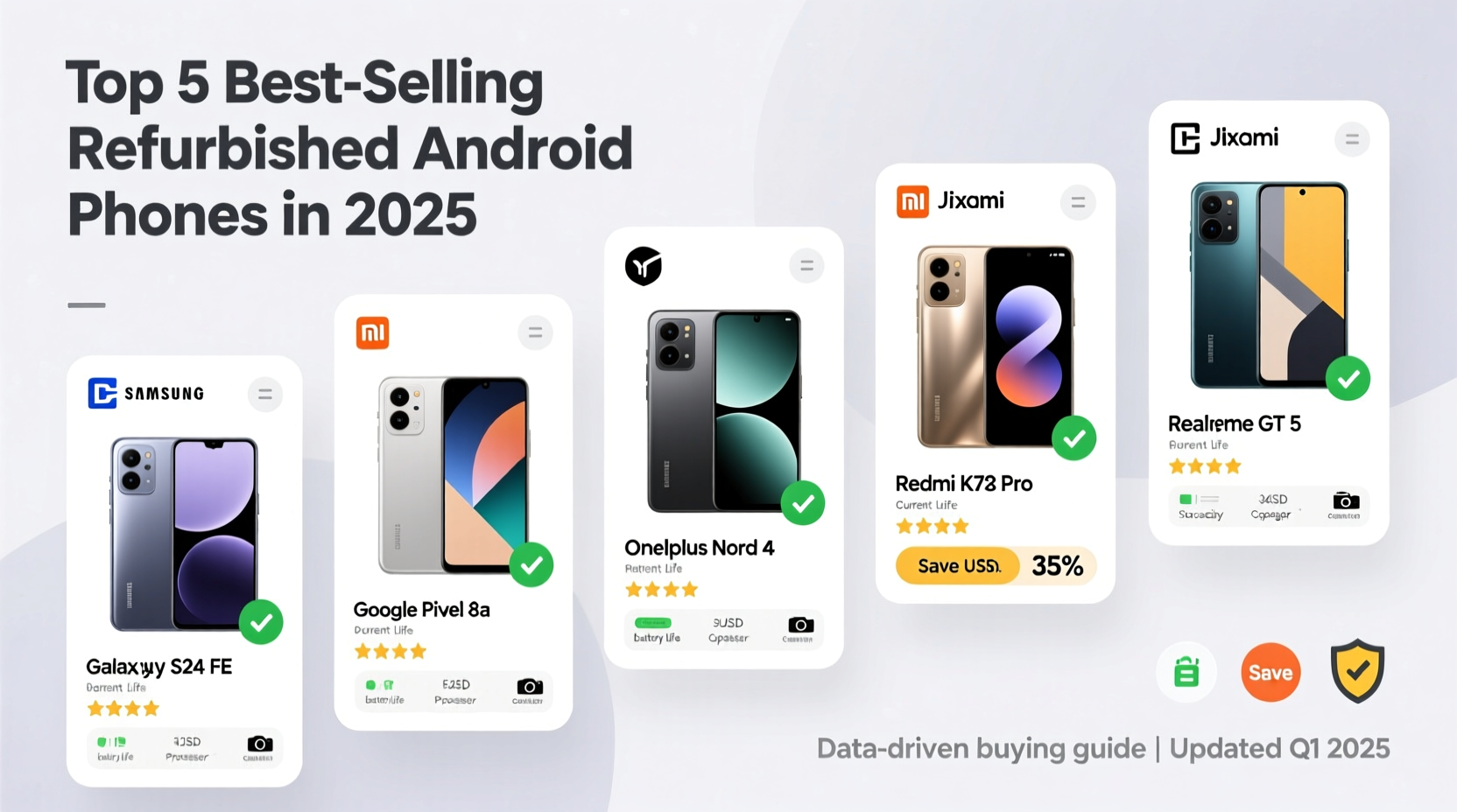 Top 5 Best Selling Refurbished Android Phones in 2025: Market Data & Buying Guide