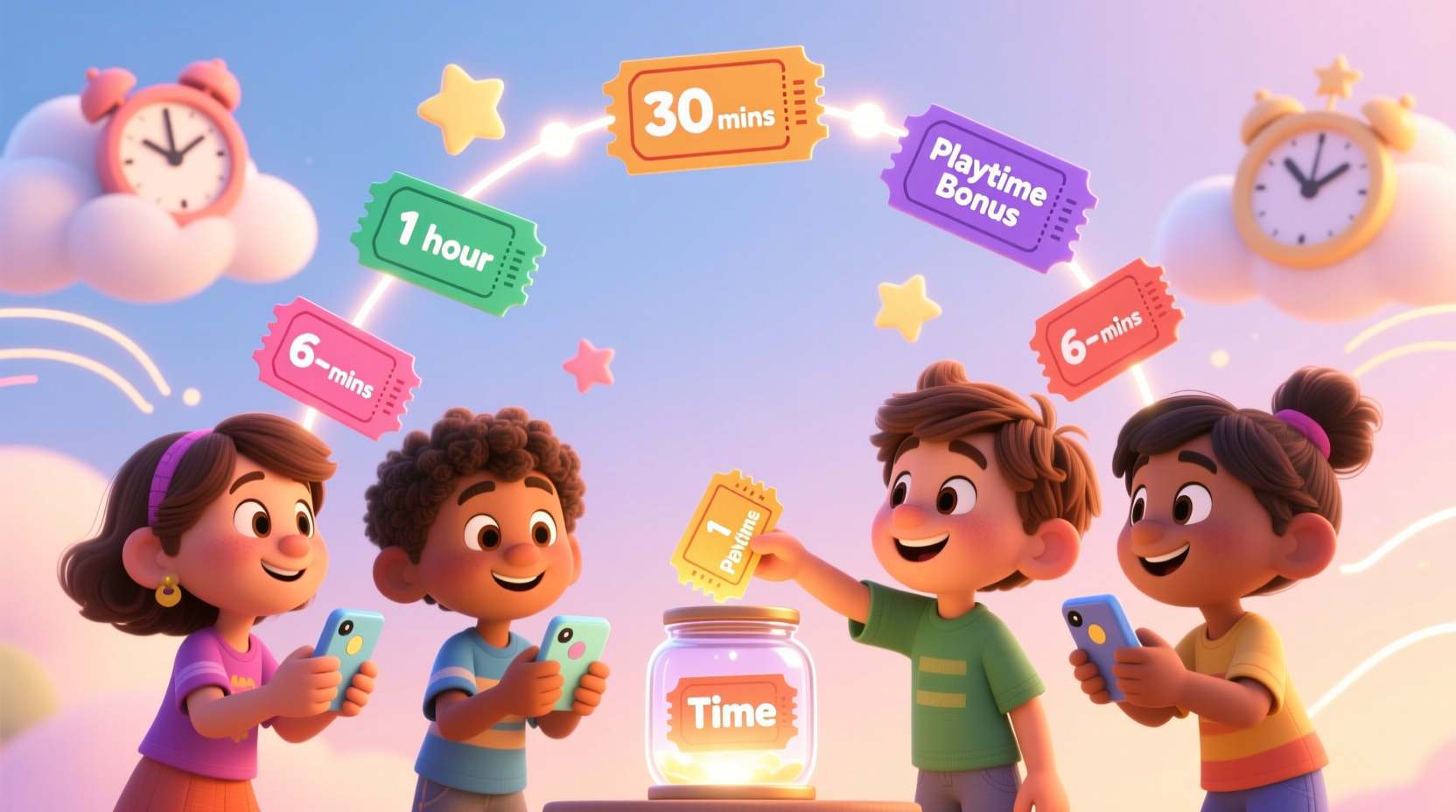 use tickets to help kids manage their screen time