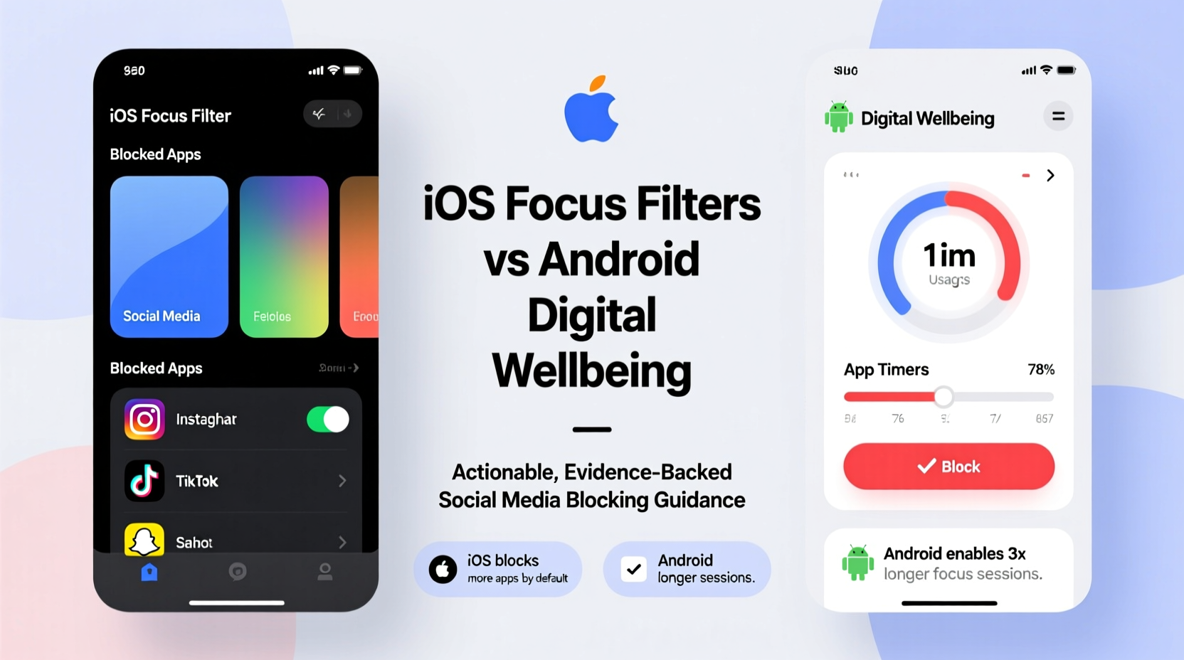 iOS Focus vs Android Wellbeing: Which Blocks Social Media Better?