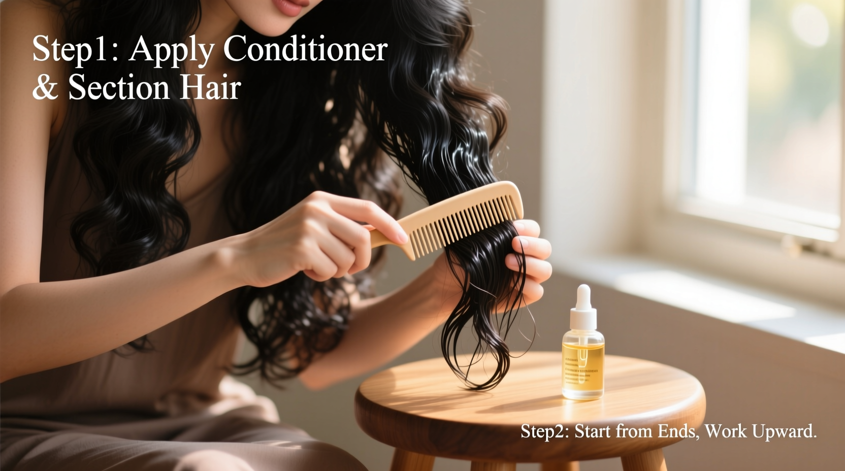 how to detangle long hair without breaking or pulling strands