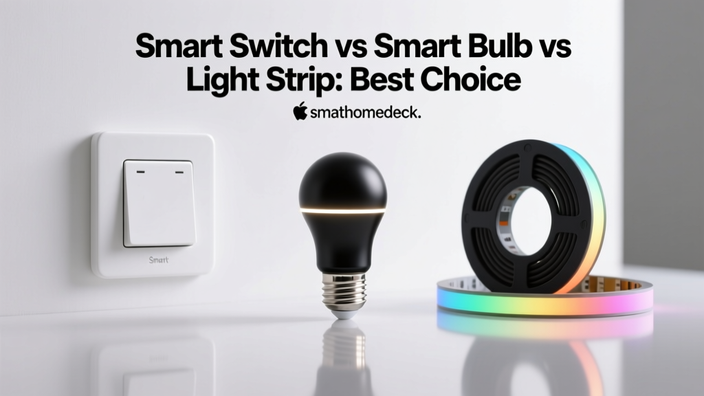 Smart Switch vs Smart Bulb vs Light Strip: Best Choice