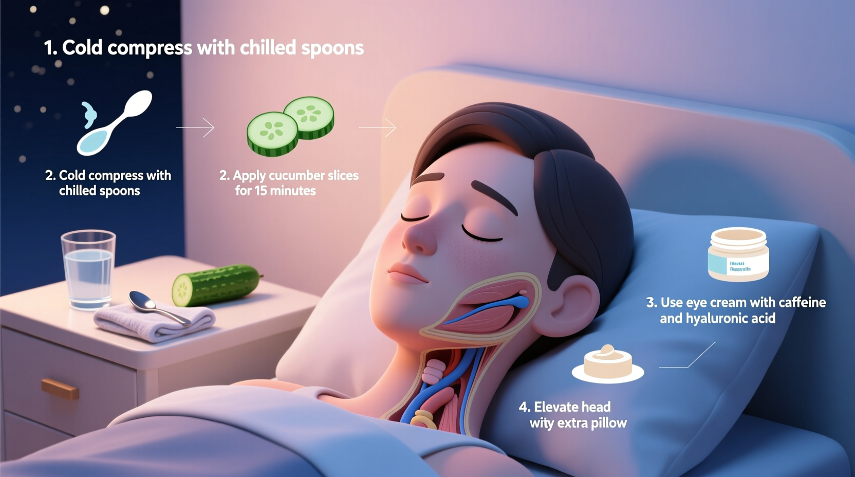 how to reduce puffy eyes overnight without ice