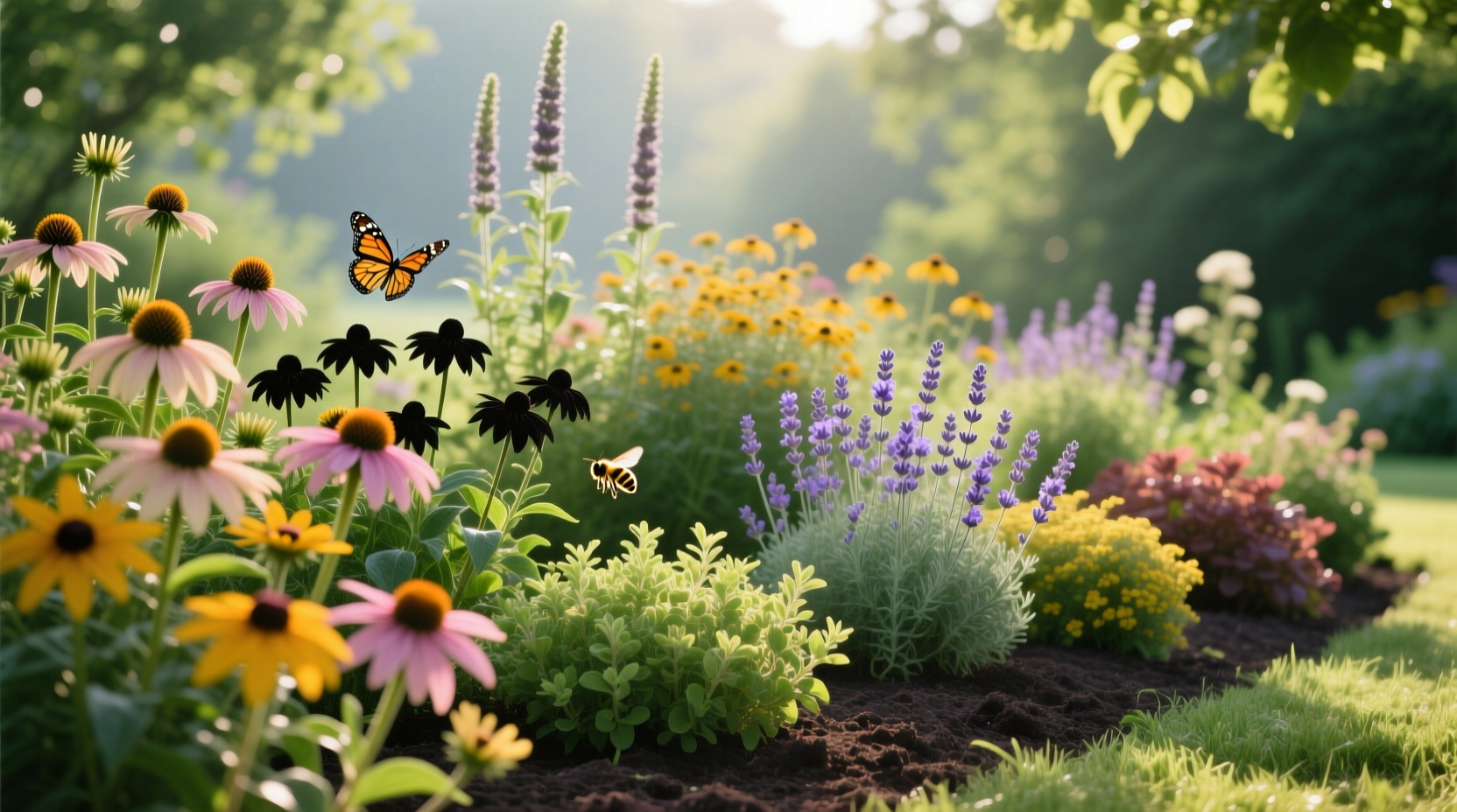flower bed plants perennials