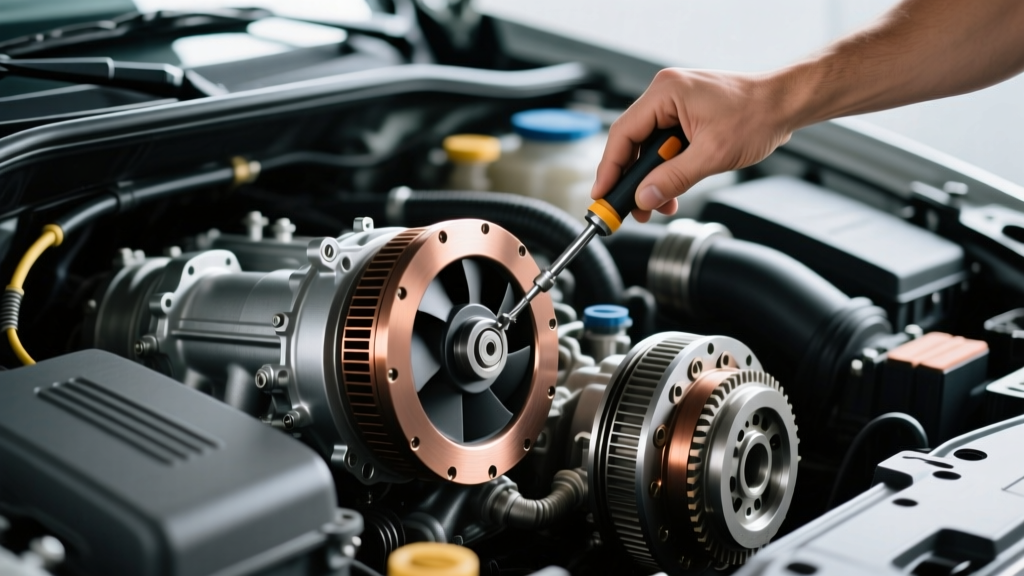 Burning Clutch Smell Diagnosis: Using a Tool to Remove Fan Clutch