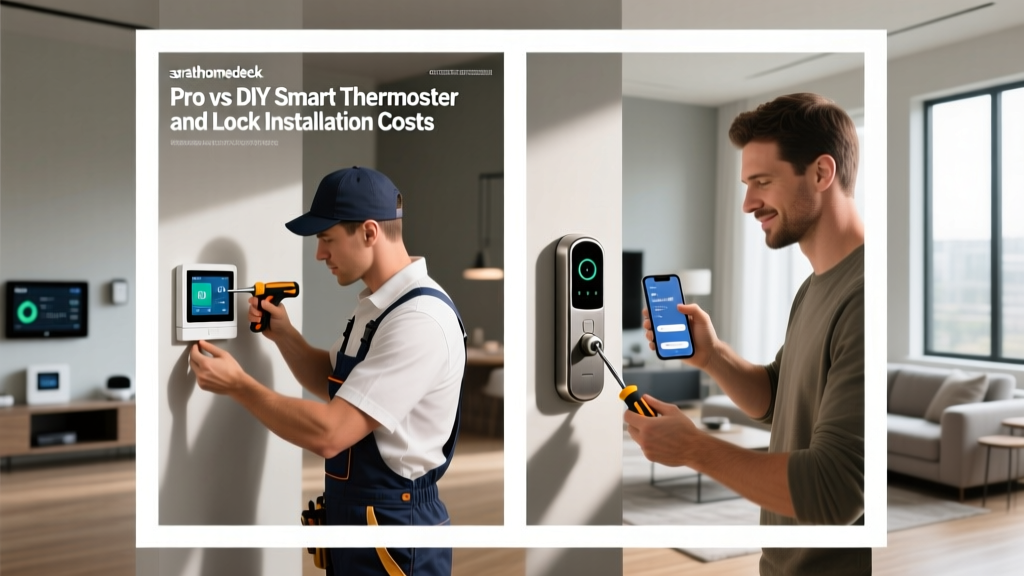 Pro vs DIY Smart Thermostat and Lock Installation Costs