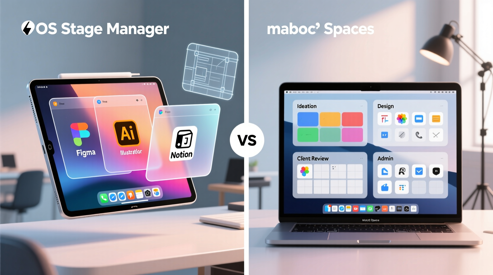 iPadOS vs macOS Spaces for Designers