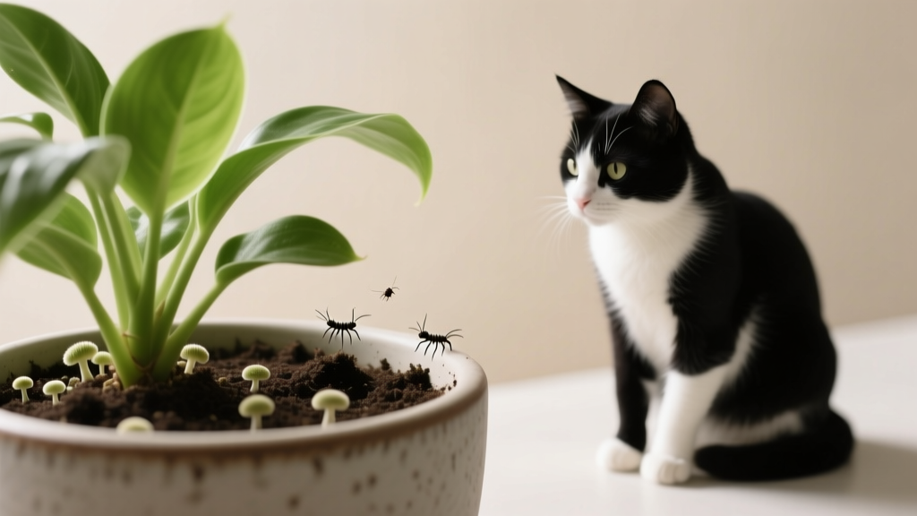 Safe Fungus Gnat Control for Cat Owners