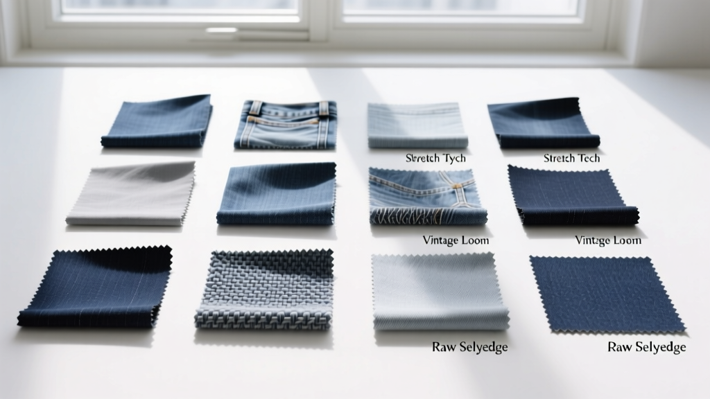 Denim Fabric Types: A Designer’s Guide to Weaves, Weights & Washes