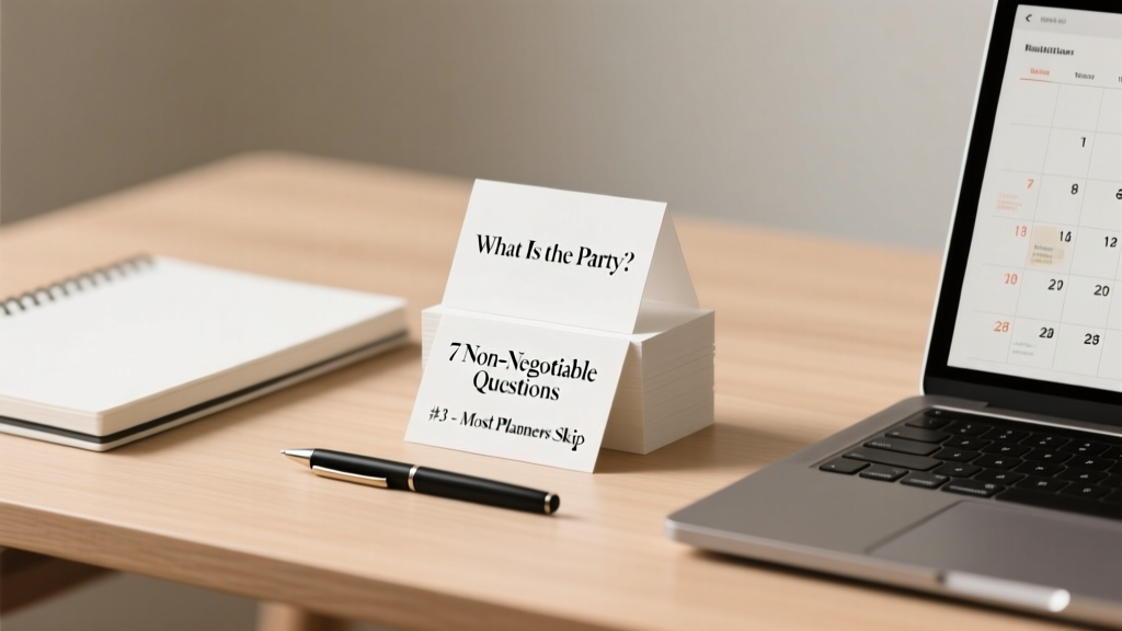Party Planning: 7 Non-Negotiable Vendor Questions (2026)