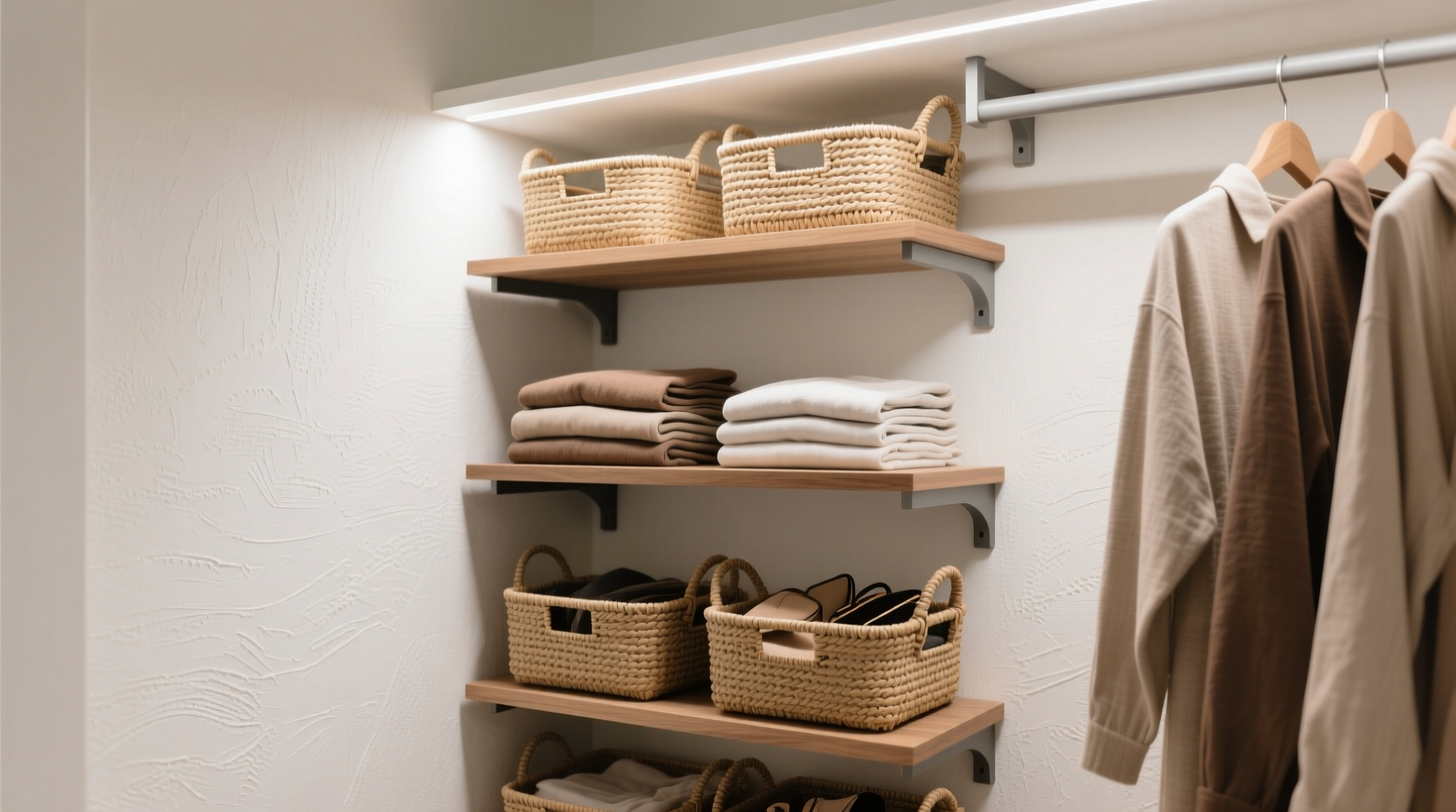 closet shelf risers vs tiered baskets
