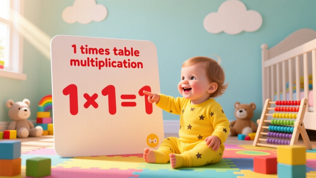 Teaching the 1 Times Table to Toddlers: Developmentally Appropriate Strategies for Early Math Success