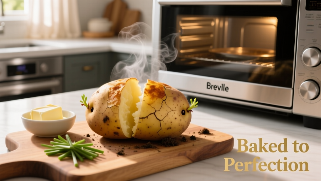 Baked Potato in Breville Oven: Crispy Skin, Fluffy Interior