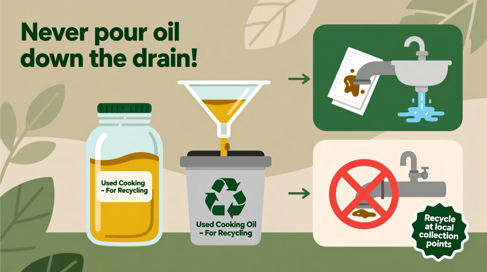 how to properly dispose of cooking oil