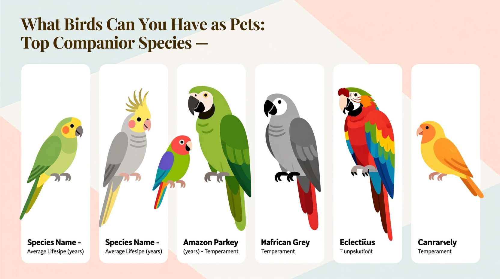 What Birds Can You Have as Pets: Top Companion Species