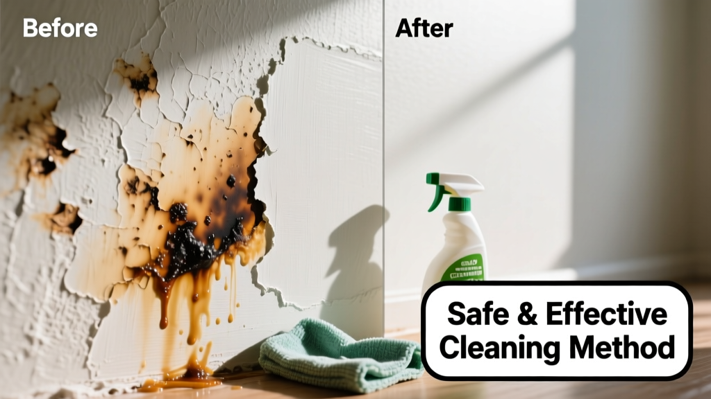 How to Remove Burnt Food from a Painted Wall Safely