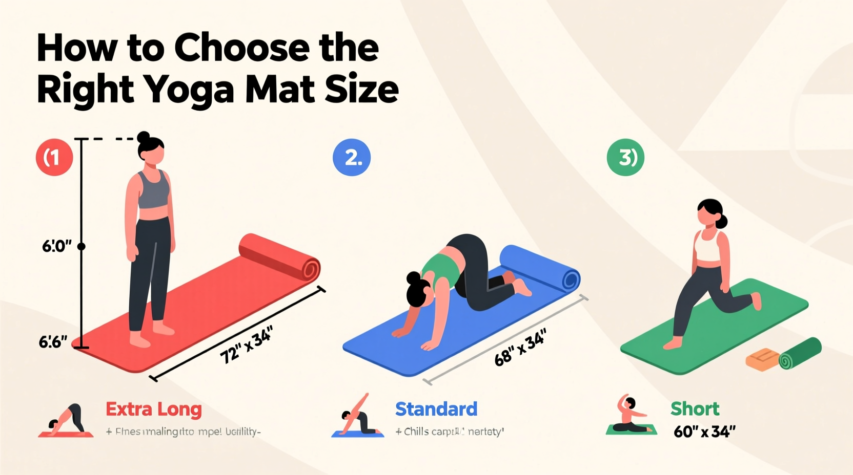 how to choose the right size yoga mat for your height and practice