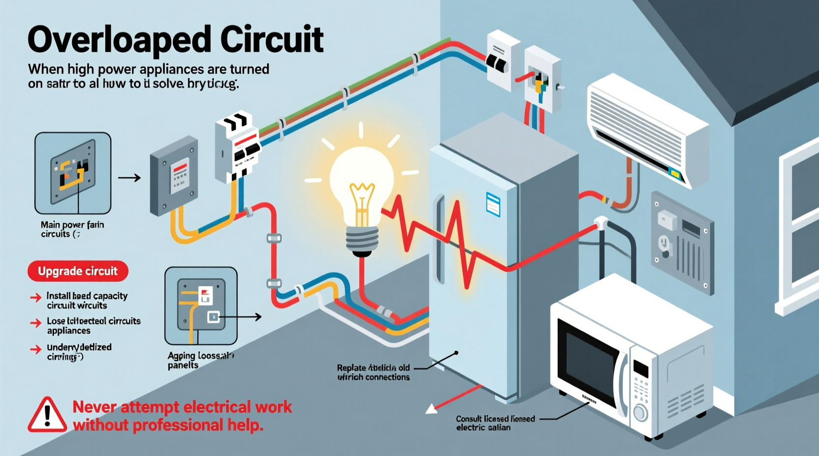 why do my lights dim when i turn on other appliances and how to solve it