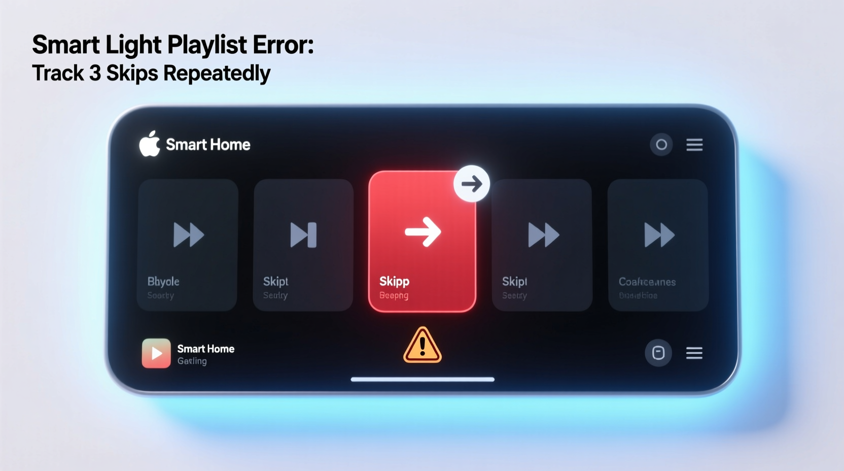 why does my smart light playlist skip the third song every single time