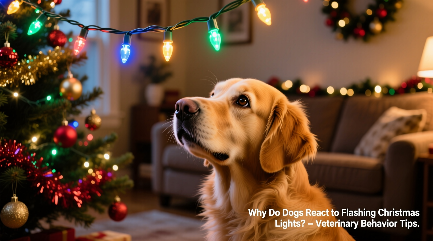 why do dogs react to flashing christmas lights veterinary behavior tips