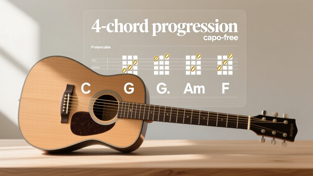 When the Party's Over Guitar: 4-Chord Progression
