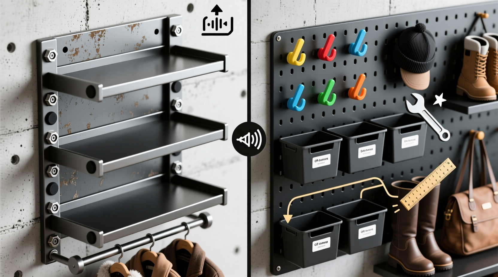 closet organization tips brackets vs pegboards