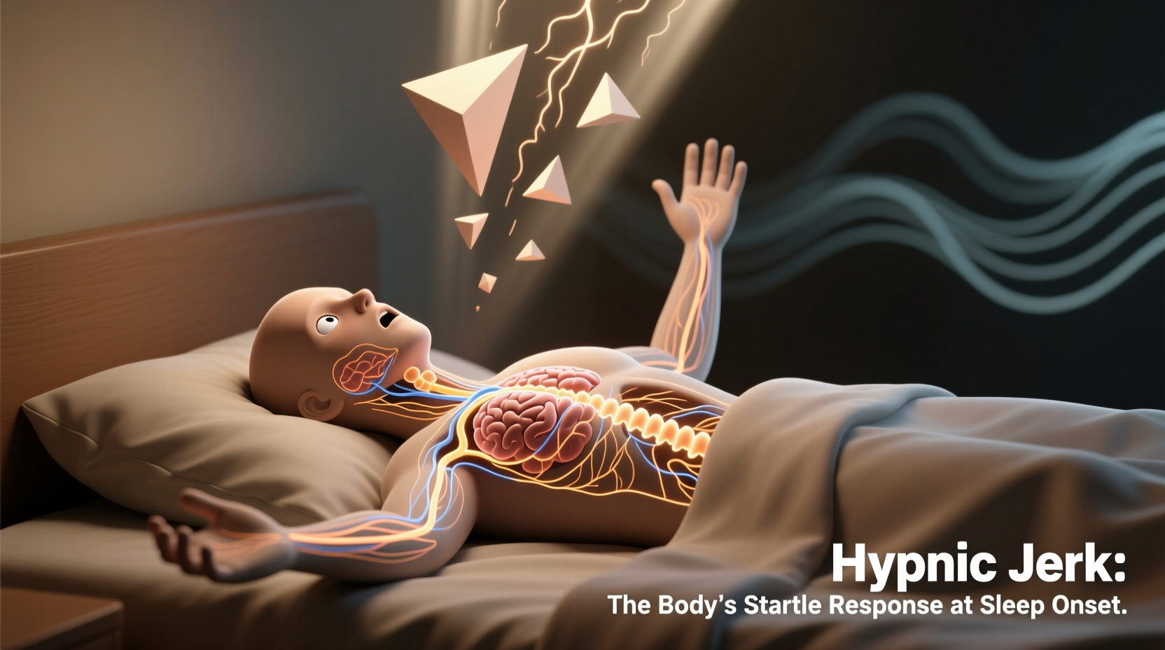 why do we jerk awake when falling asleep explaining the hypnic jerk phenomenon